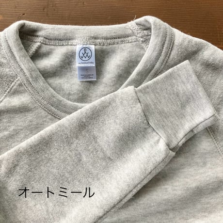 ALTERNATIVE APPAREL オルタナティブ アパレル エコフリース ラグラン スウェット