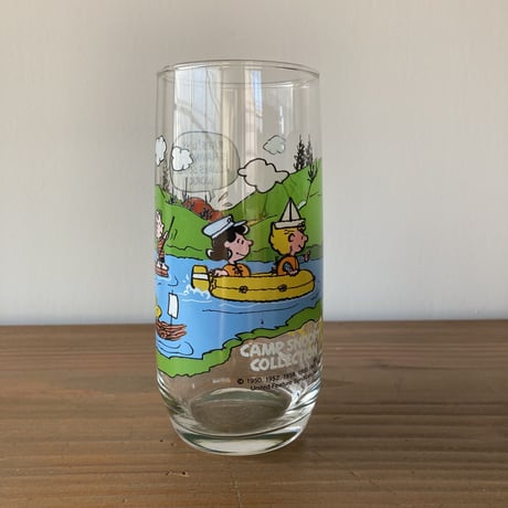 CAMP SNOOPY PEANUTS McDonald's スヌーピー マクドナルド グラス／川