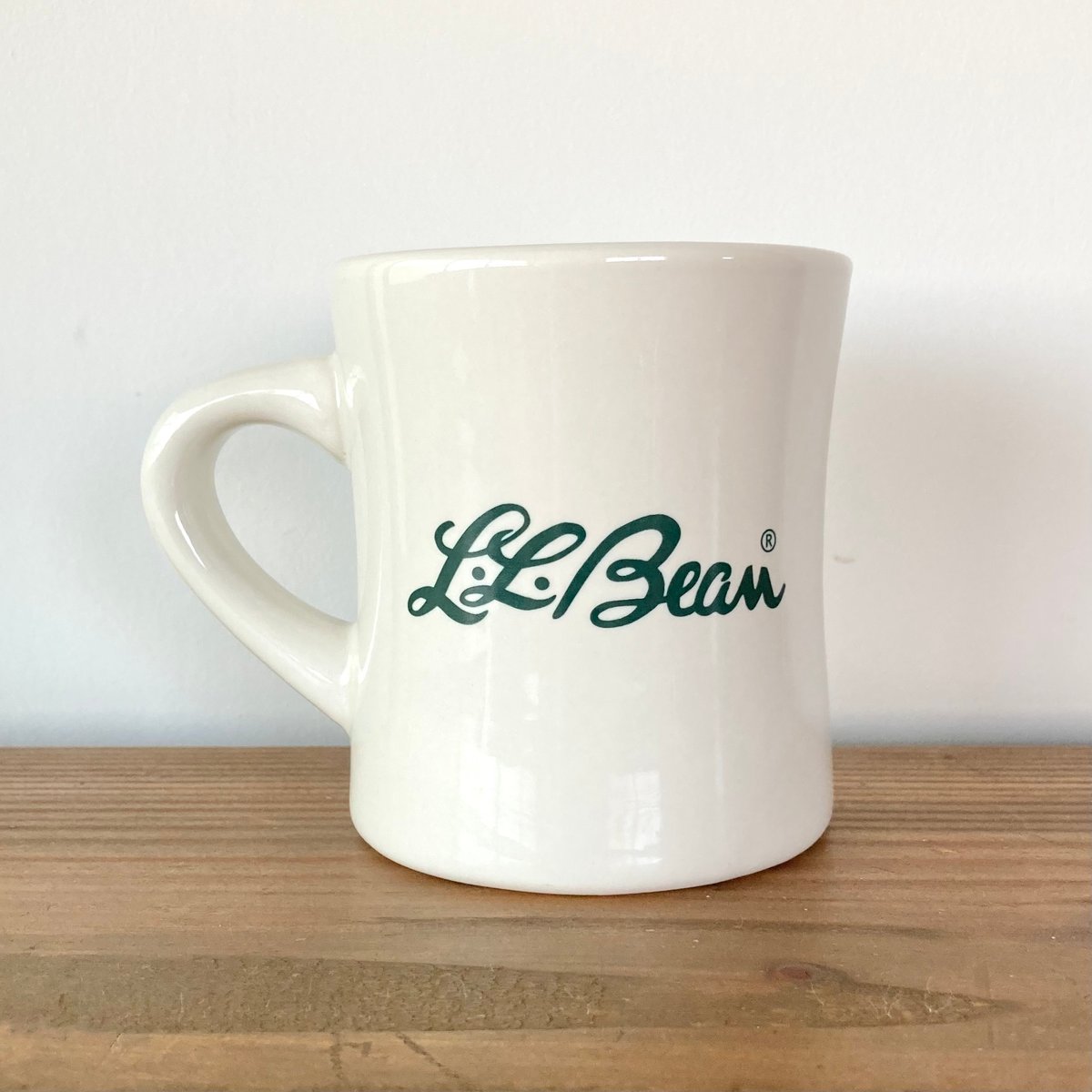 LL Bean ロゴ入り マグカップヴィーンティージ L.L. Bean Cursive Logo Outdoor Enamel Metal Mug Cap