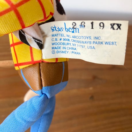 Disney TOY STORY WOODY トイストーリー ウッディ ドール ぬいぐるみ MATTEL Starbean