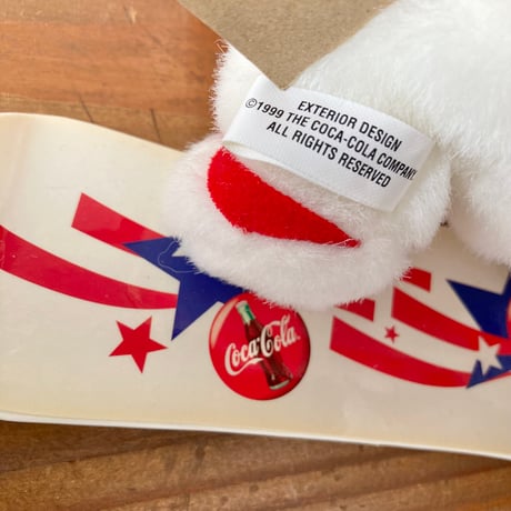 Coca-Cola コカ・コーラ ポーラーベア シロクマ スノーボーダー ぬいぐるみ 紙タグつき 1999年