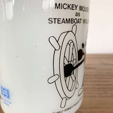 FIRE KING ANCHOR HOCKING Disney Mickey Steamboat ファイヤーキング ミッキー スチームボート  マグカップ