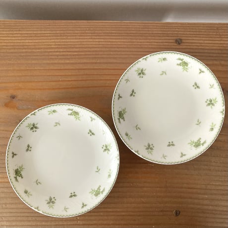NARUMI Fine China ブドウ＆リーフ柄 ケーキ皿 2枚セット