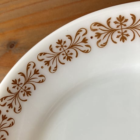 PYREX オールドパイレックス サラダプレート／Copper Filigree D
