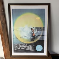 PAN AM  HAWAII パンアメリカン航空 ヴィンテージポスター 額装 希少貴重 vintage