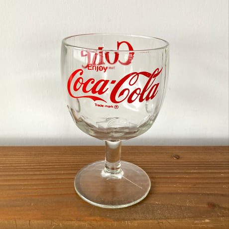 ヴィンテージ Coca-Cola コカ・コーラ 脚つきグラス①