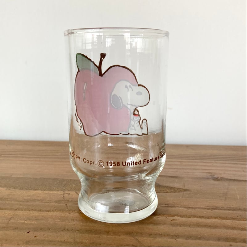 SNOOPY スヌーピー グラス ・アップル Anchor Hocking | MILMOUN