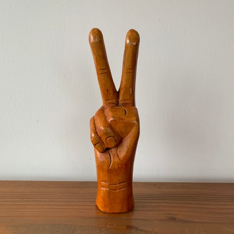 1970's USA VINTAGE 木彫 ピースサイン LOVE&PEACE 1970's USA VINTAGE 木彫 ピースサイン LOVE&PEACE Vintage