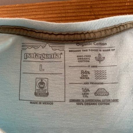 patagonia メッセージ S/S TEE WE STAND FOR THE WATERS WE STAND IN. 木版画 パタゴニア VINTAGE
