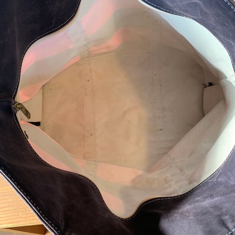 L.L.Bean BOAT AND TOTE 1990s USA Lサイズ 希少カラー ネイビーレッドボーダー ジップトップ エルエルビーン トートバッグ  vintage