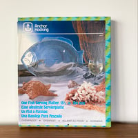 Anchor Hocking Fish Serving Platter アンカーホッキング 魚型 大皿 箱入り②