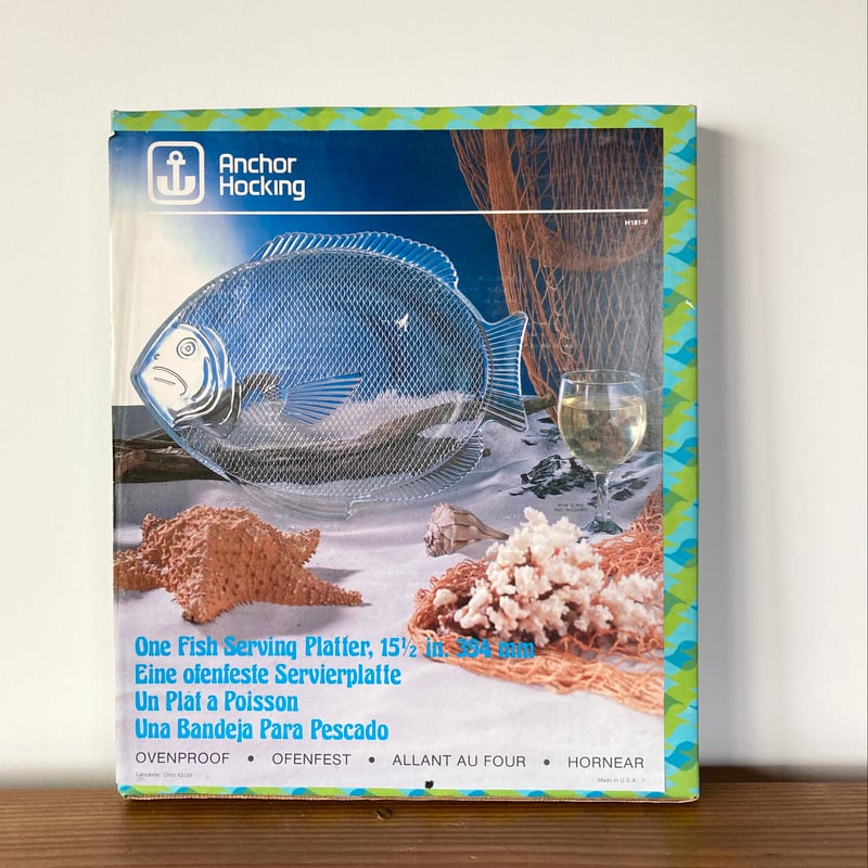 Anchor Hocking Fish Serving Platter アンカーホッキング 魚