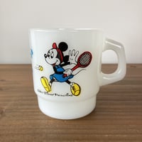 FIRE KING Mickey’s Tennis ファイヤーキング ミッキー＆ミニー テニス マグカップ