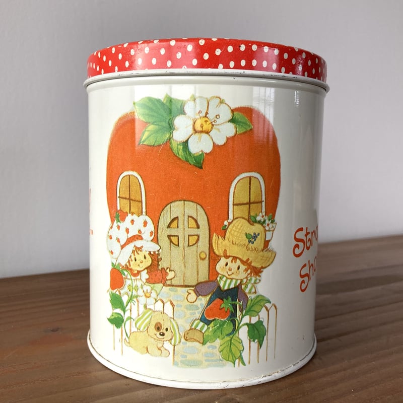 Strawberry Shortcake ストロベリーショートケーキ ティン缶 ホワイト