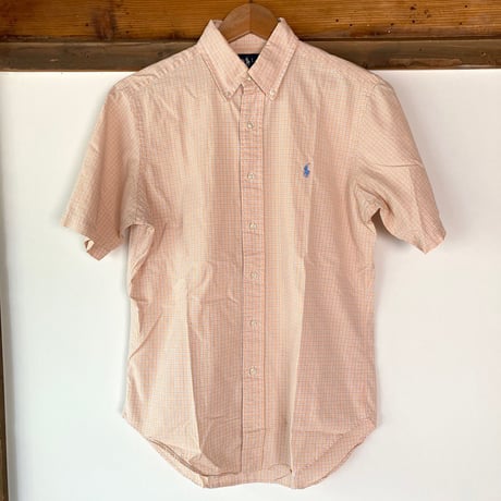 Ralph Lauren半袖シャツ オレンジ／USED