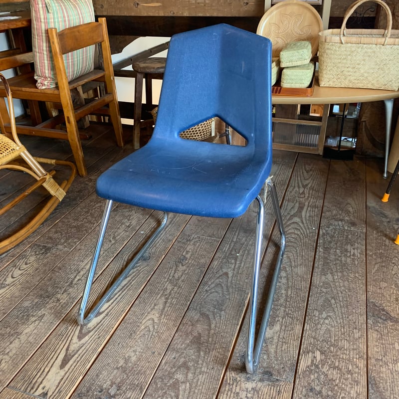 アンティーク 椅子  ロイヤルブルー バニティースツール チェア 椅子 ティファニーブルー ホワイト