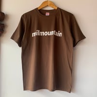 milmountain LOGO BROWN S/S TEE 6.2oz ミルマウンテン ミルTEE
