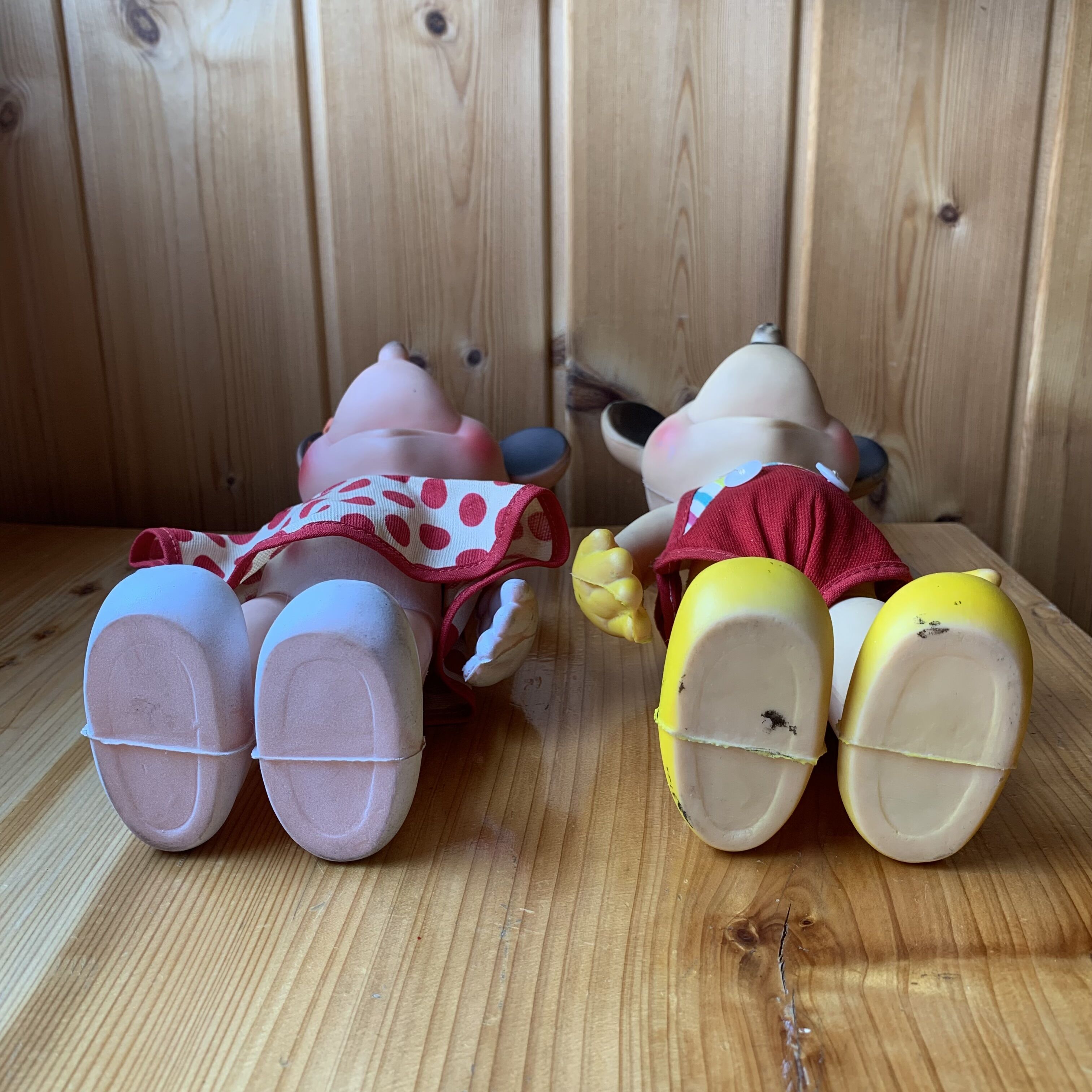 1950s MICKEY MOUSE MINNIE MOUSE SUNRUBBER ラバードー