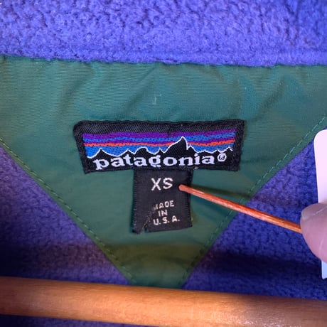 patagonia 1990-1991 lightweight synchilla pullover Rマーク パタゴニア 美品 made in USA vintage