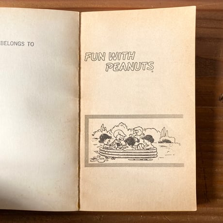 PEANUTS BOOK [FUN WITH PEANUTS] ヴィンテージ ピーナッツコミック ペーパーバック／CHARLES M. SCHULZ