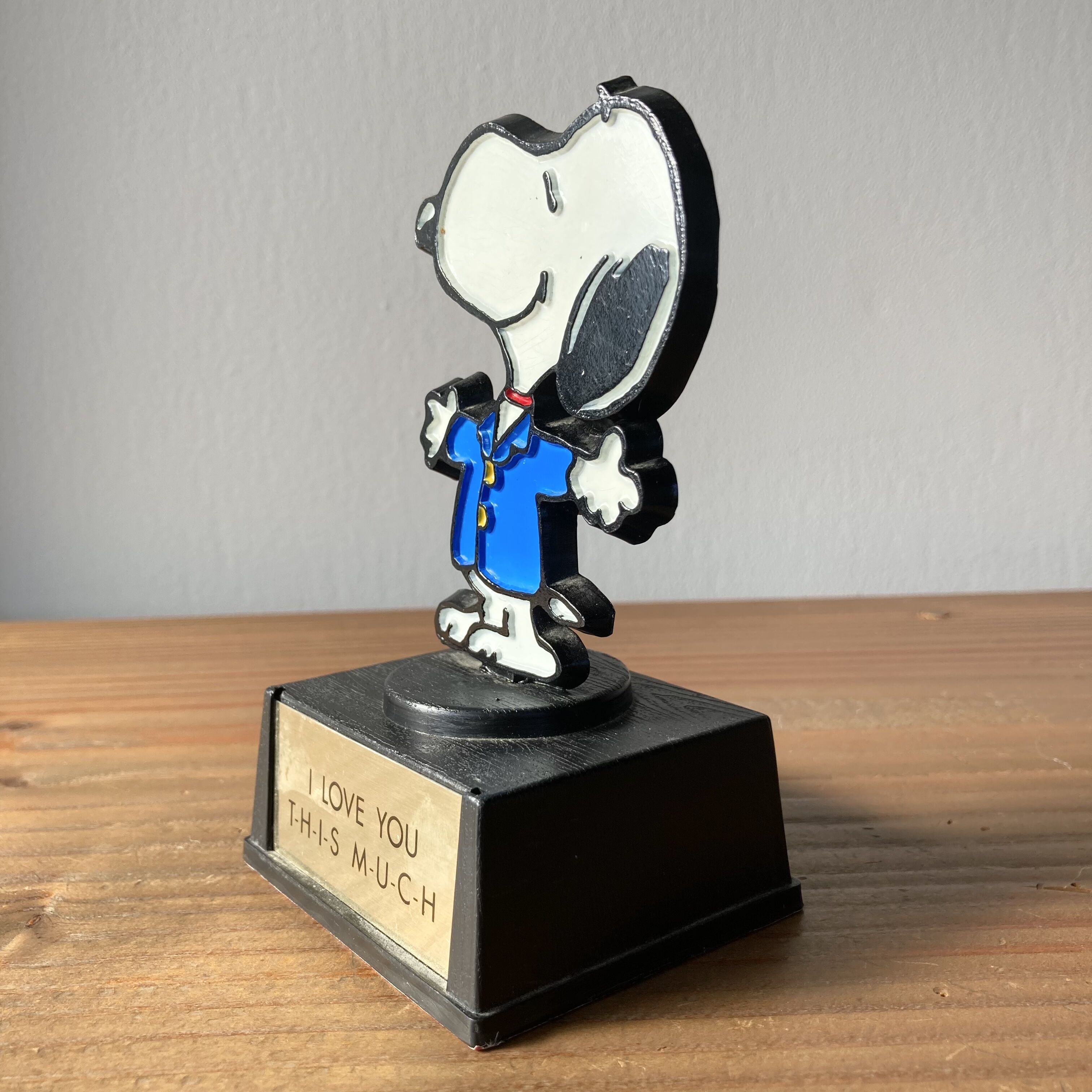 AVIVA SNOOPY スヌーピー メッセージトロフィー 1970～1980s／I LOVE