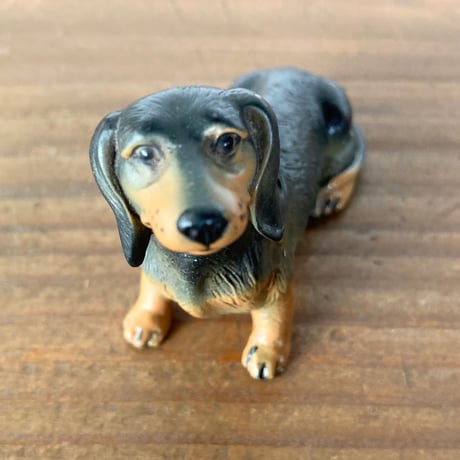 ヴィンテージ 犬 ダックスフンド フィギュア