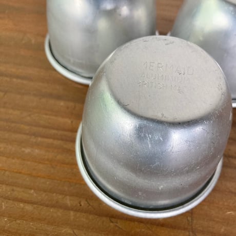 イギリス ヴィンテージ アルミミニカップ MERMAID ALUMINIUM BRITISH MADE 3点セット
