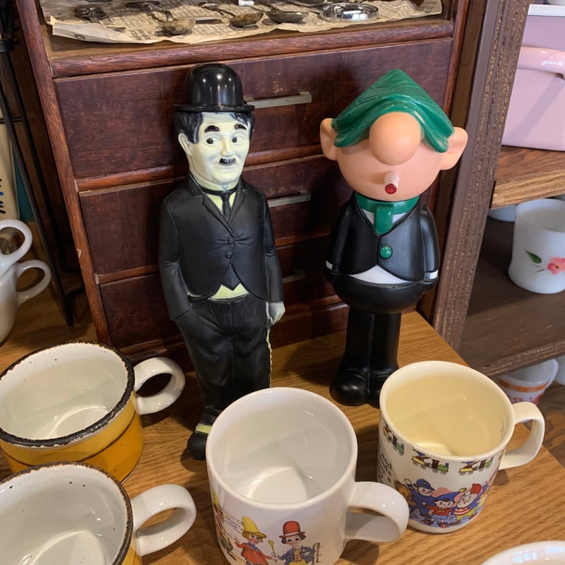 ローレルとハーディ コインバンク 2体セット