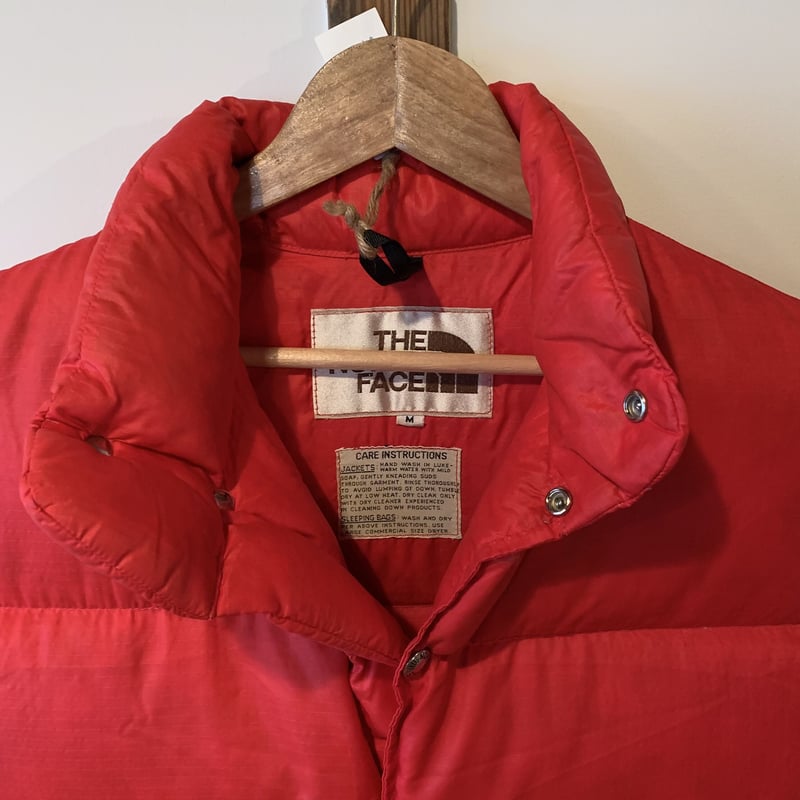 THE NORTH FACE ダウンベスト M レッド THE NORTH FACE 茶タグ ダウン