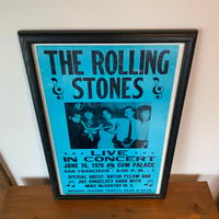 THE ROLLING STONES LIVE POSTER USA 1970s vintage