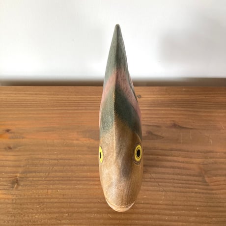 ヴィンテージ 木製フィッシュ Vintage Wooden Fish Wood Carving