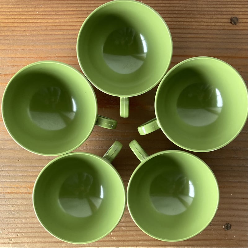 ヴィンテージ MELMACカップ5点セット／グリーン | MILMOUNTAIN STORE