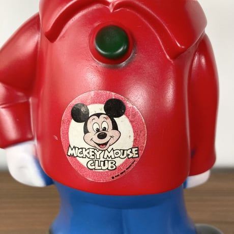 1970s MICKEY MOUSE BANK･PLAY PAL PLASTICS ミッキーマウス コインバンク 貯金箱 （ステッカー有)