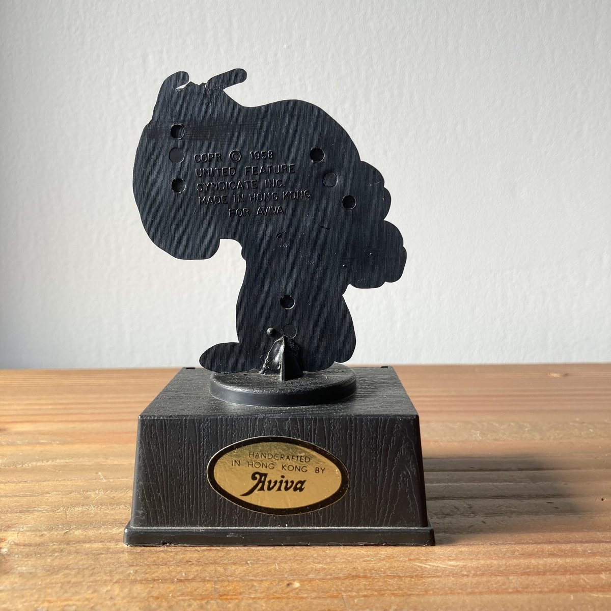 AVIVA Snoopy スヌーピー メッセージトロフィー 1970~1980s/I AVIVA Snoopy スヌーピー メッセージトロフィー 1970~1980s/I