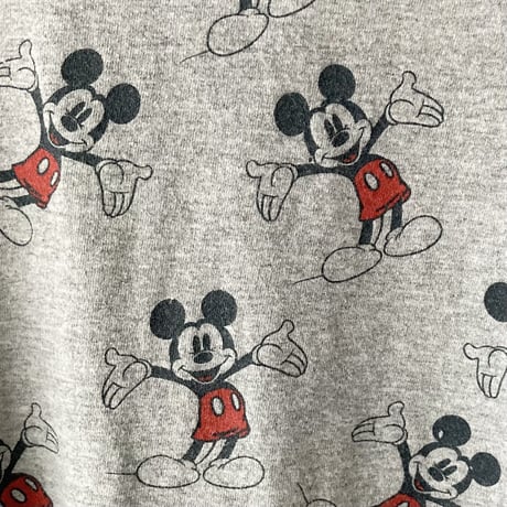 DISNEY MICKEY 総柄プリント S/S TEE 1990s