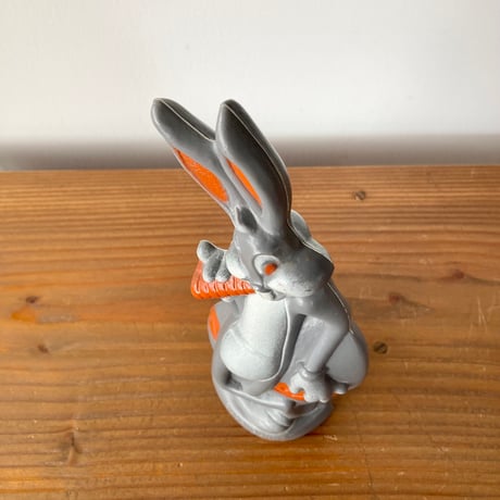 BUGS BUNNY LUNEY TUNES バッグスバニー プラスチック フィギュア SEVEN ARTS／グレー