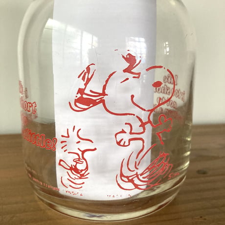 SNOOPY PEANUTS スヌーピー ガラスピッチャー 1970s