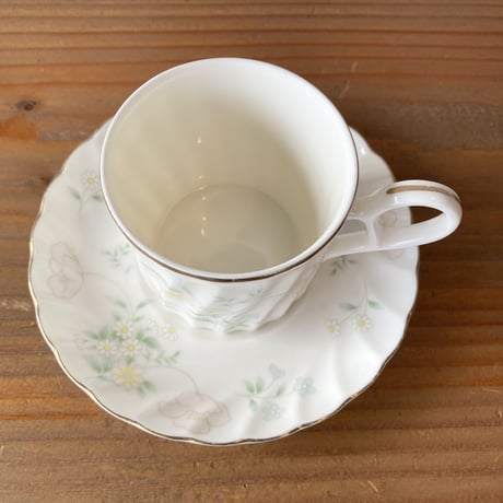 Noritake N.T Venus China ノリタケ 花柄 カップ＆ソーサー 1980～1990s