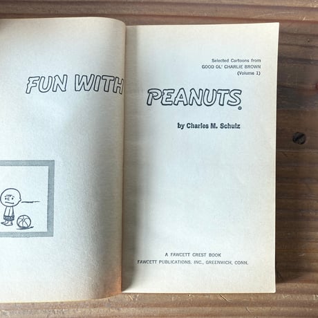 PEANUTS BOOK [FUN WITH PEANUTS] ヴィンテージ ピーナッツコミック ペーパーバック／CHARLES M. SCHULZ