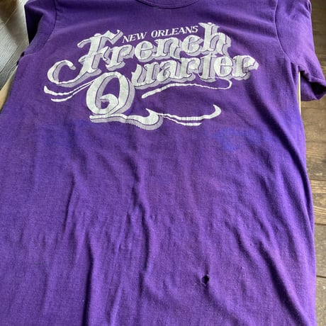 French Quarter S/S TEE U.S.A.1980s