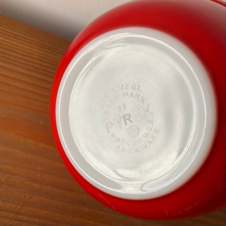 PYREX オールド パイレックス ミキシングボウル M／レッド