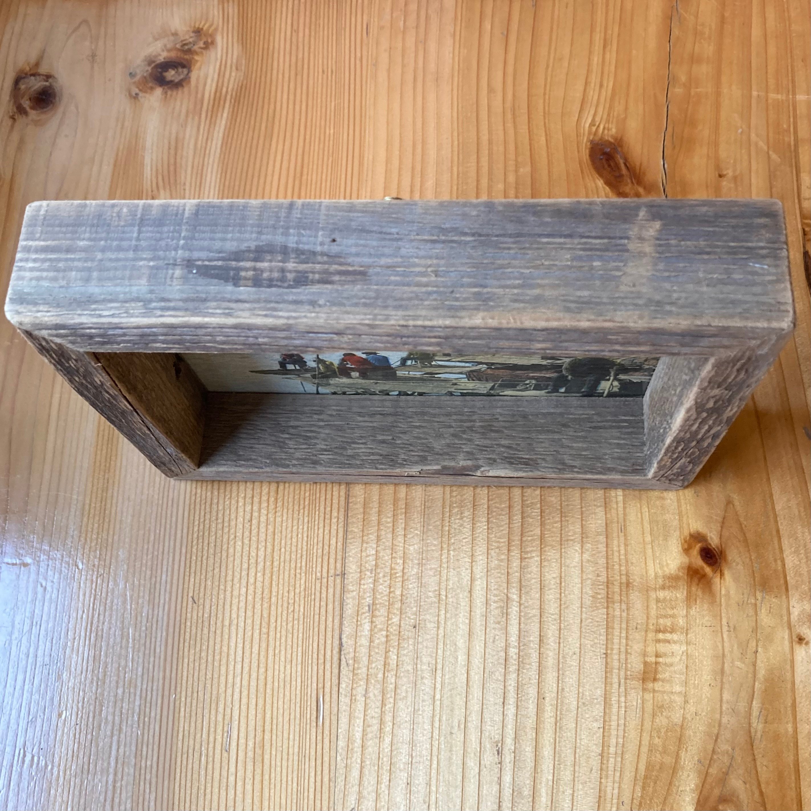 ネイティブアメリカン ポストカード額装③ WOOD LIFE SERVICE オールド