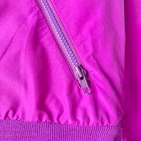 L.L.Bean エルエルビーン 極美品 1980s Warm-up Jacket made in USA  パープルピンク 総柄 カタディン 山タグ  ウォームアップジャケット VINTAGE