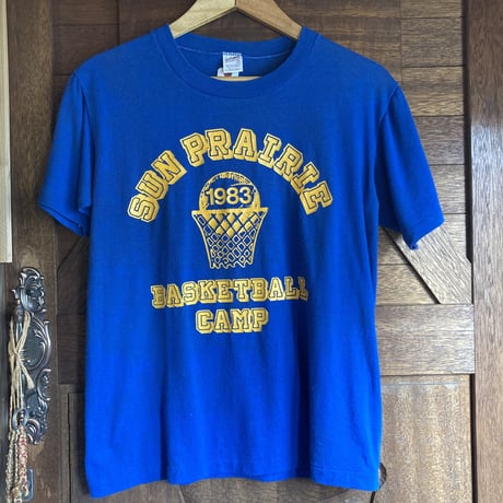 BASKET BALL 1983 S/S TEE U.S.A.1980s