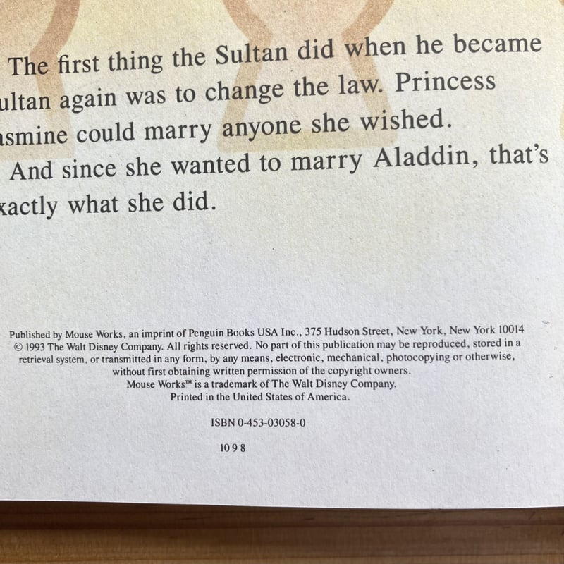 Disney ALADDIN アラジン Disney Classic Series | MIL