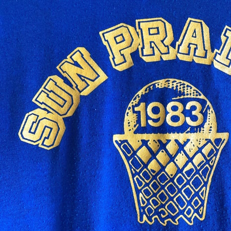 BASKET BALL 1983 S/S TEE U.S.A.1980s