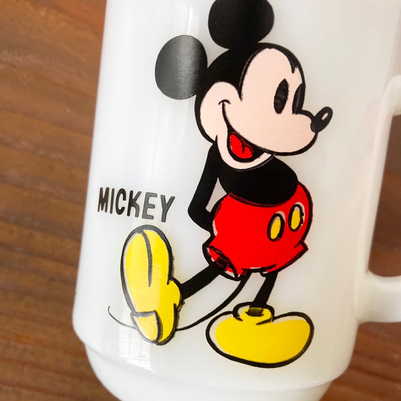 FIRE KING ANCHOR HOCKING Disney Old Mickey PEPS