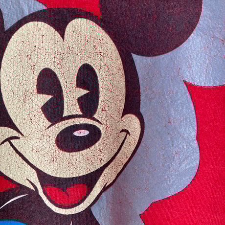 MICKEY MOUSE VINTAGE MICKEY スウェット レッド 1990s