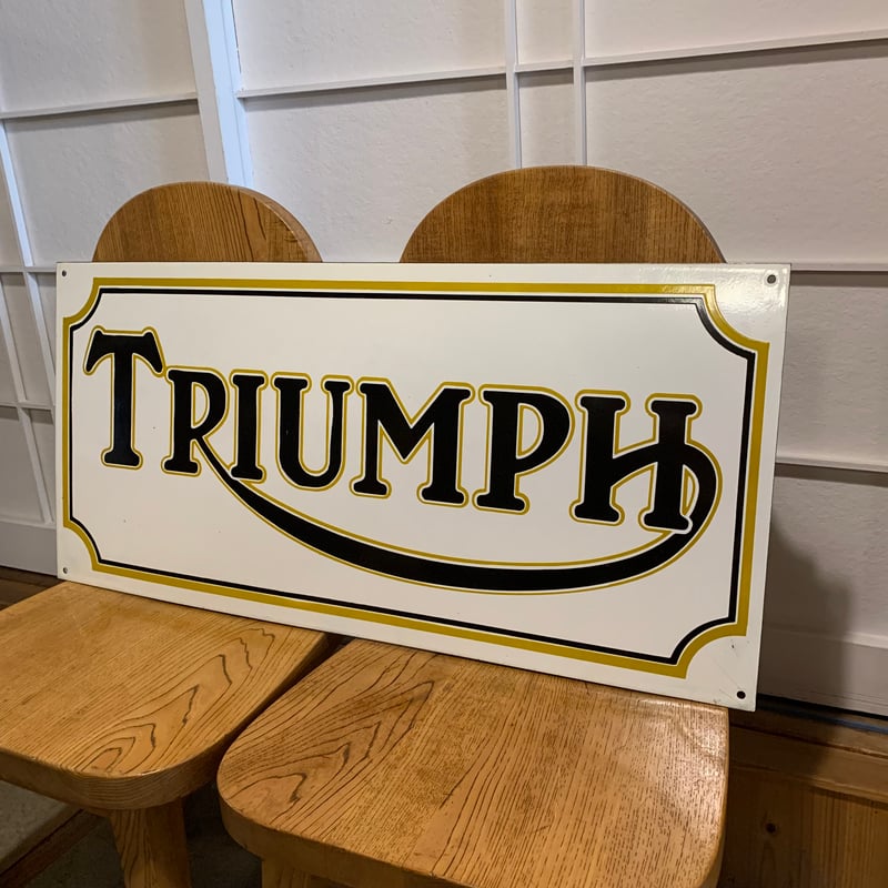 TRIUMPH SIGN 看板 MOTORCYCLE | MILMOUNTAIN STORE