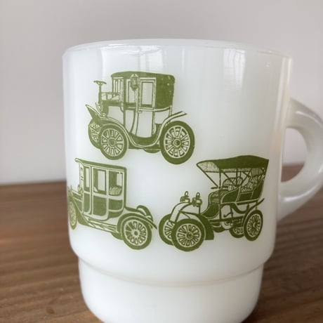 FIRE KING Classic Car マグカップ／緑